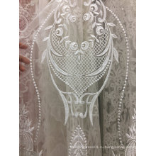 Вышивка беловатого кружевной для свадебное платье 25
